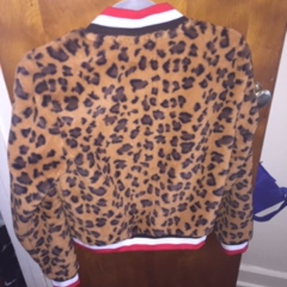 KITTY CAT CHEETAH BOMBER JACKET - Picture 2 of 3